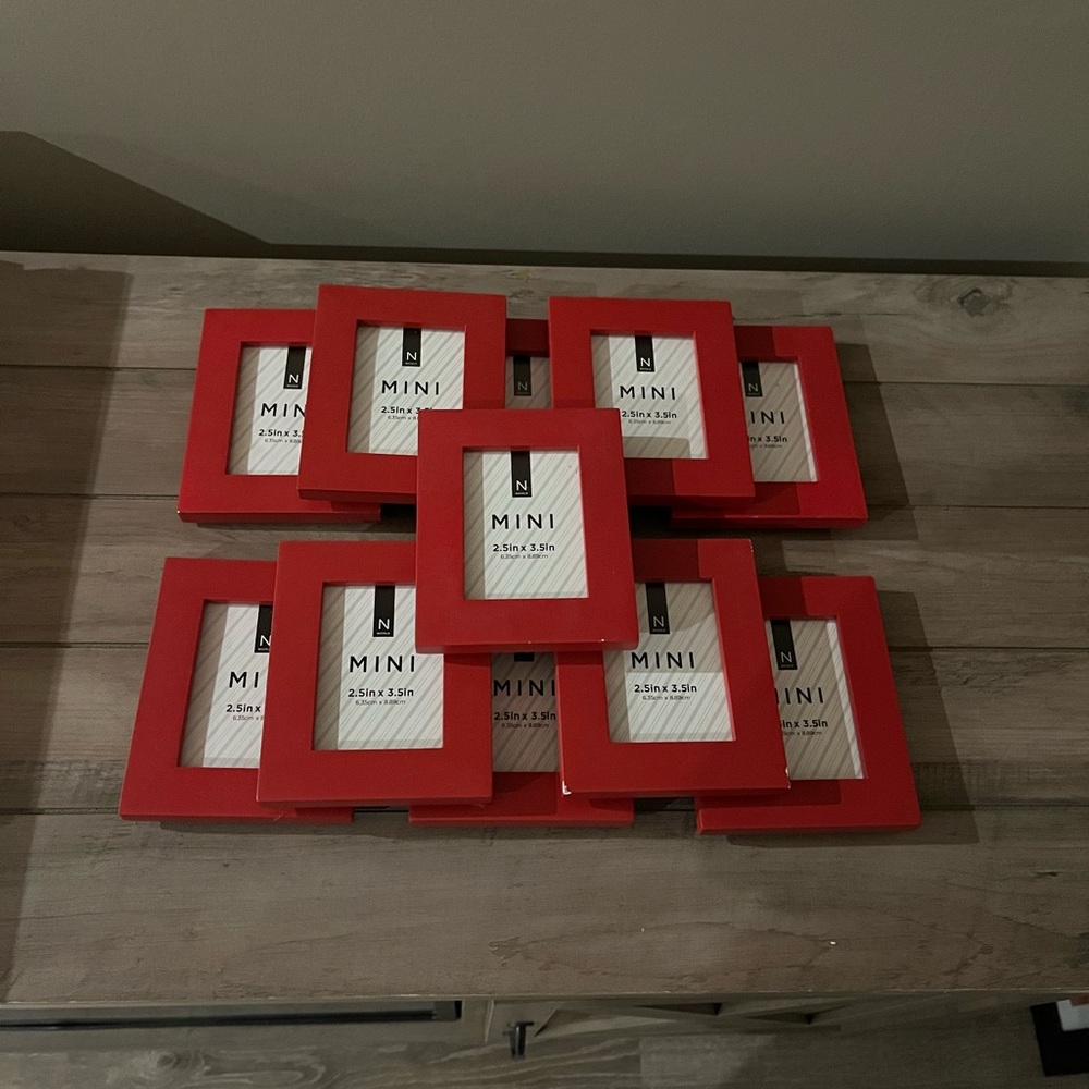 Red Picture Frames